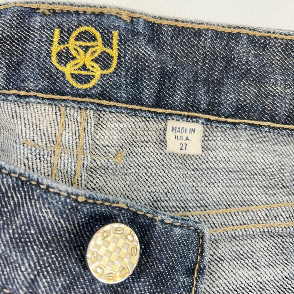 Bebe Vintage Low Rise Blue Jeans Size 27 - Picture 5 of 8